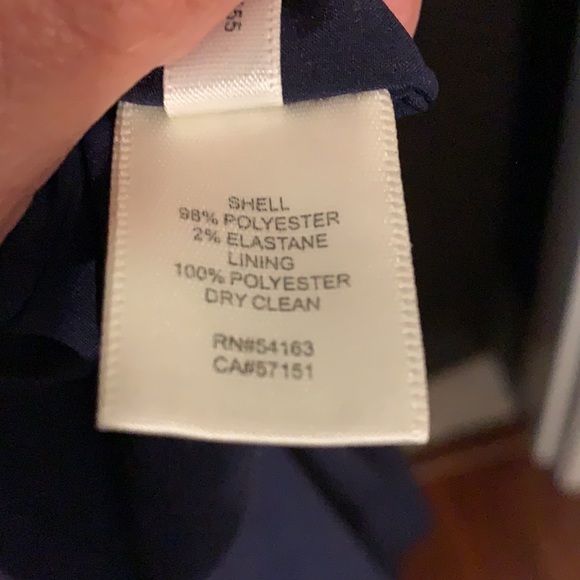 Brand NWT Eliza J Long Sleeve Navy Gown Size 8 - Picture 7 of 7